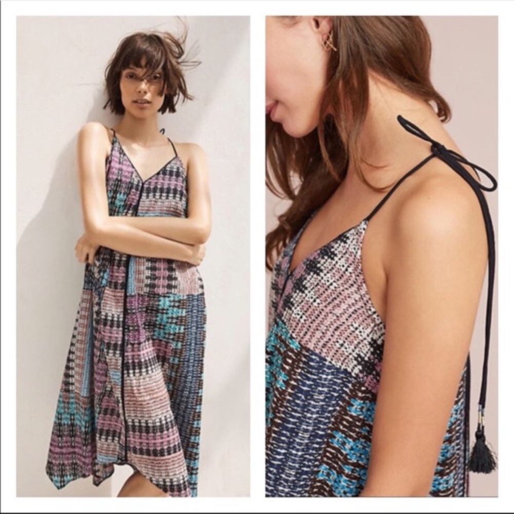 ANTHROPOLOGIE AKEMI KIN RIVIERA HALTER MAXI DRESS